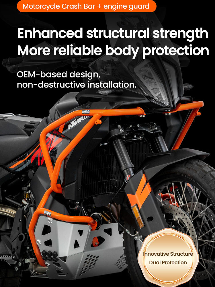 LOBOO Gmole górne do KTM 790 Adventure (2024-) KTM 890 Adventure(2023-) pomarańczowe