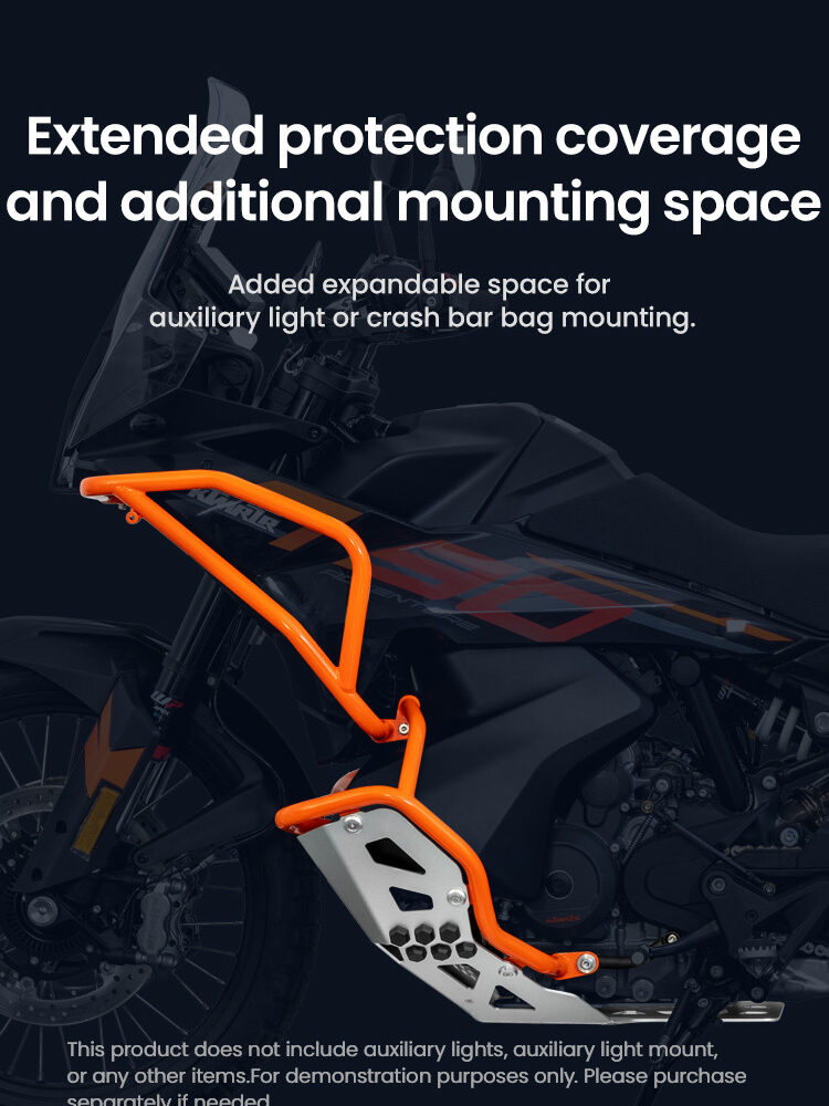 LOBOO Gmole górne do KTM 790 Adventure (2024-) KTM 890 Adventure(2023-) pomarańczowe