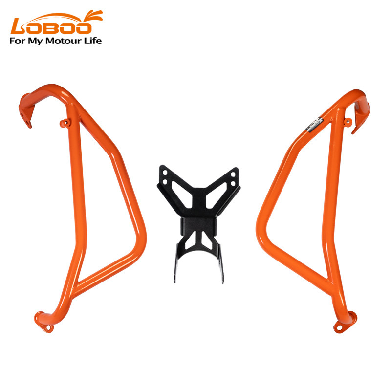 loboo-crash-bar-gorne-do-ktm-790-adventure-2024-ktm-890-adventure2023-pomaranczowe LOBOO Gmole górne do KTM 790 Adventure (2024-) KTM 890 Adventure(2023-) pomarańczowe
