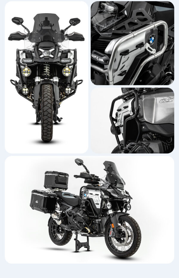 LOBOO Gmole górne do BMW R1300GS ADVENTURE (2024-) srebrne