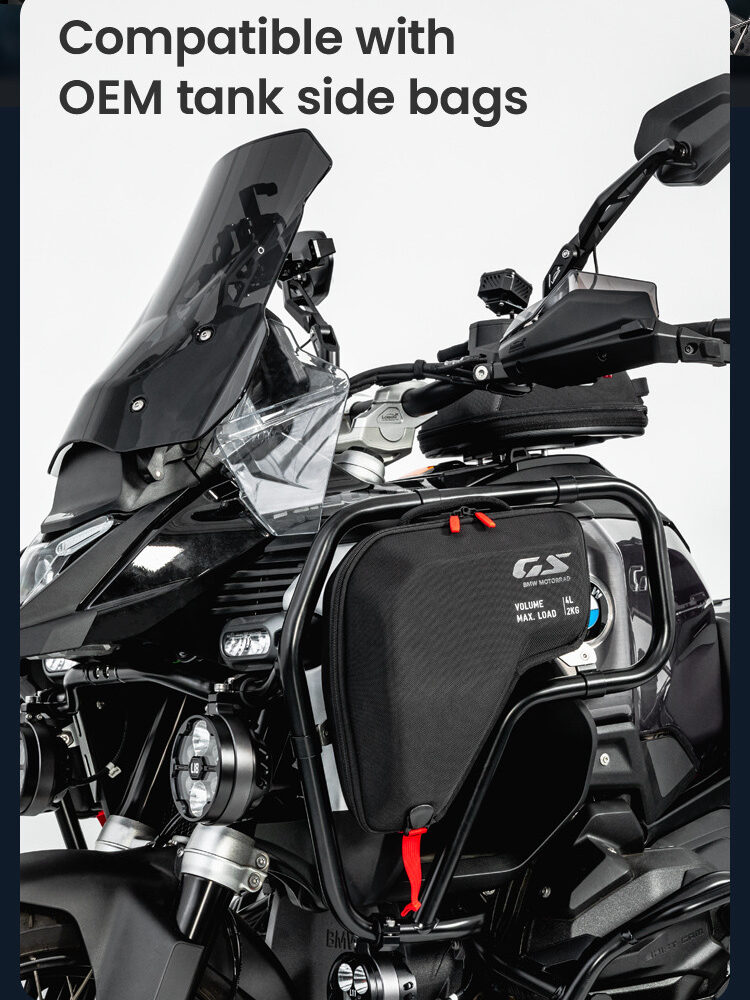 LOBOO Gmole górne do BMW R1300GS ADVENTURE (2024-) srebrne