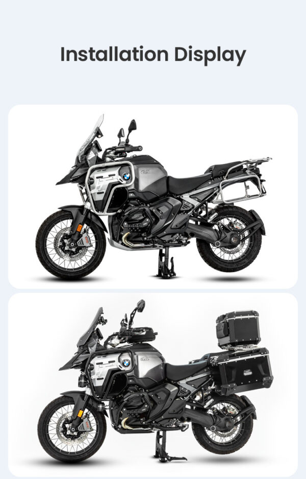 LOBOO Gmole górne do BMW R1300GS ADVENTURE (2024-) srebrne
