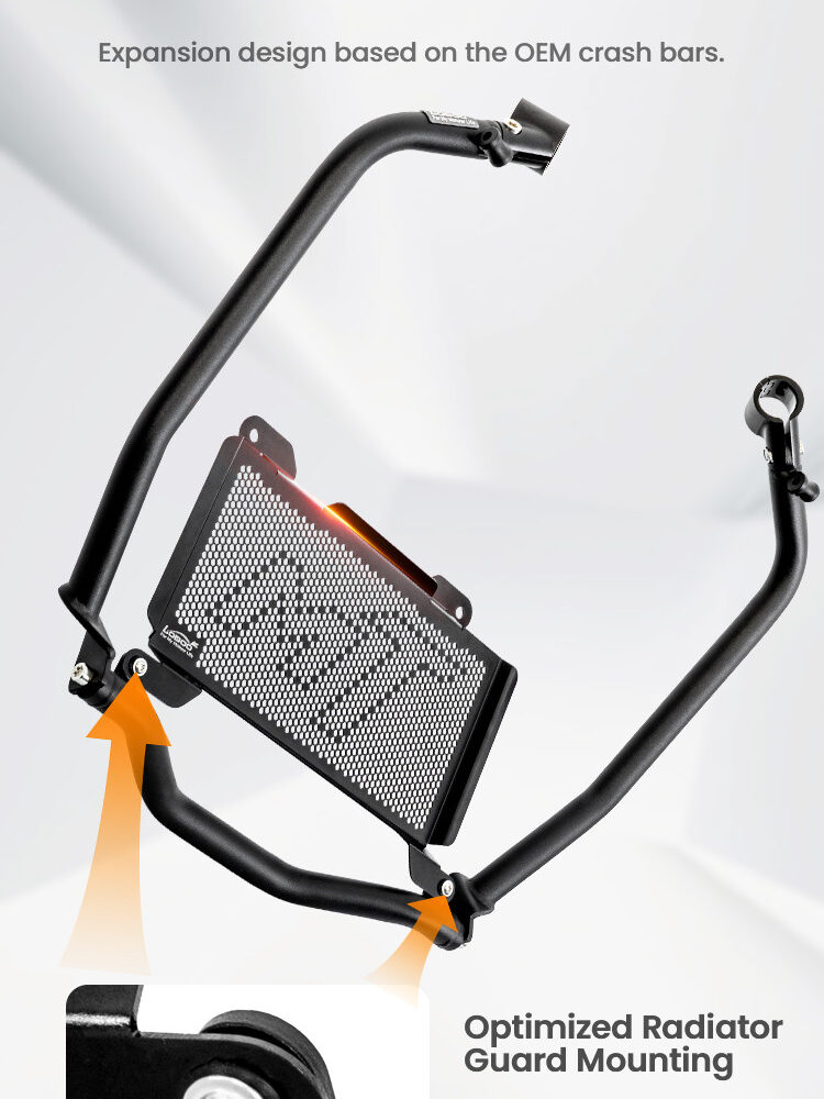 LOBOO Gmole boczne oraz osłony chłodnicy do CFMOTO 700MT ADV (2025-) czarne