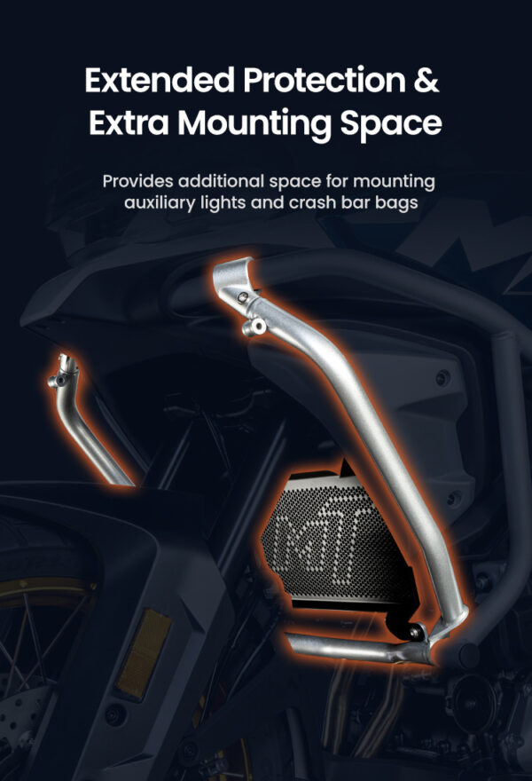 LOBOO Gmole boczne oraz osłony chłodnicy do CFMOTO 700MT ADV (2025-) czarne