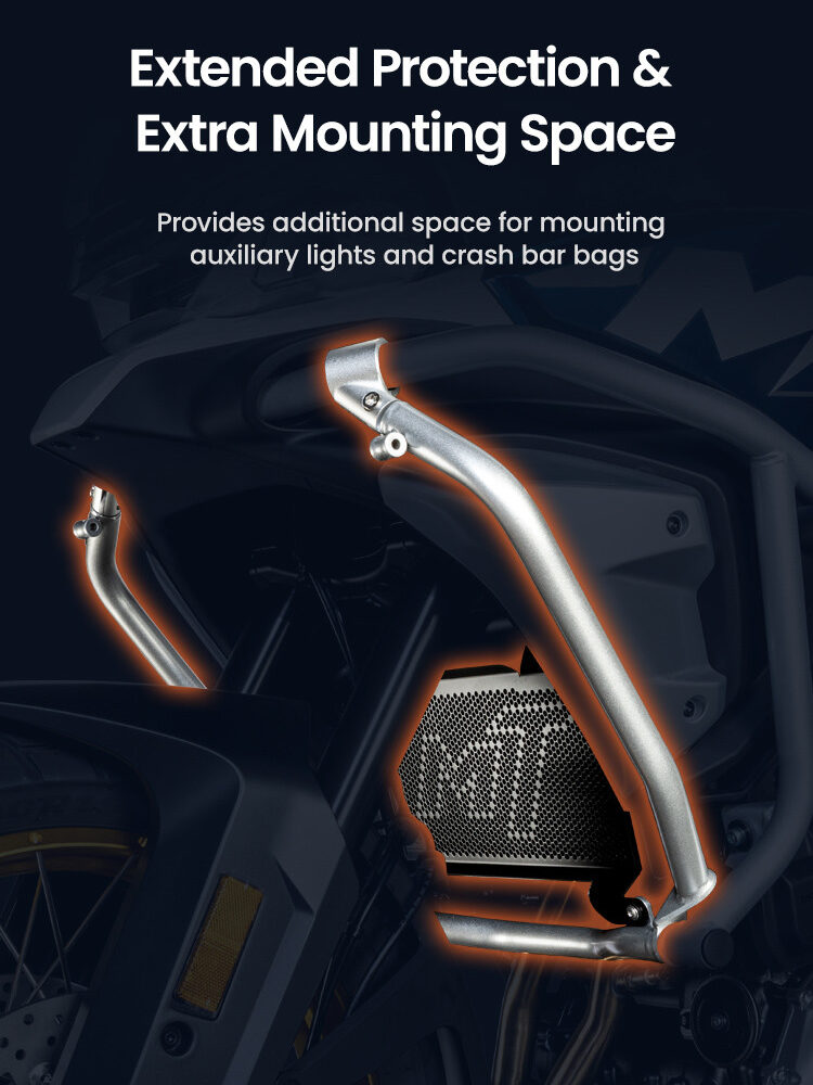 LOBOO Gmole boczne oraz osłony chłodnicy do CFMOTO 700MT ADV (2025-) czarne