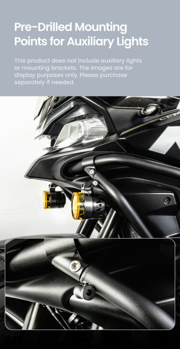 LOBOO Gmole boczne oraz osłony chłodnicy do CFMOTO 700MT ADV (2025-) czarne