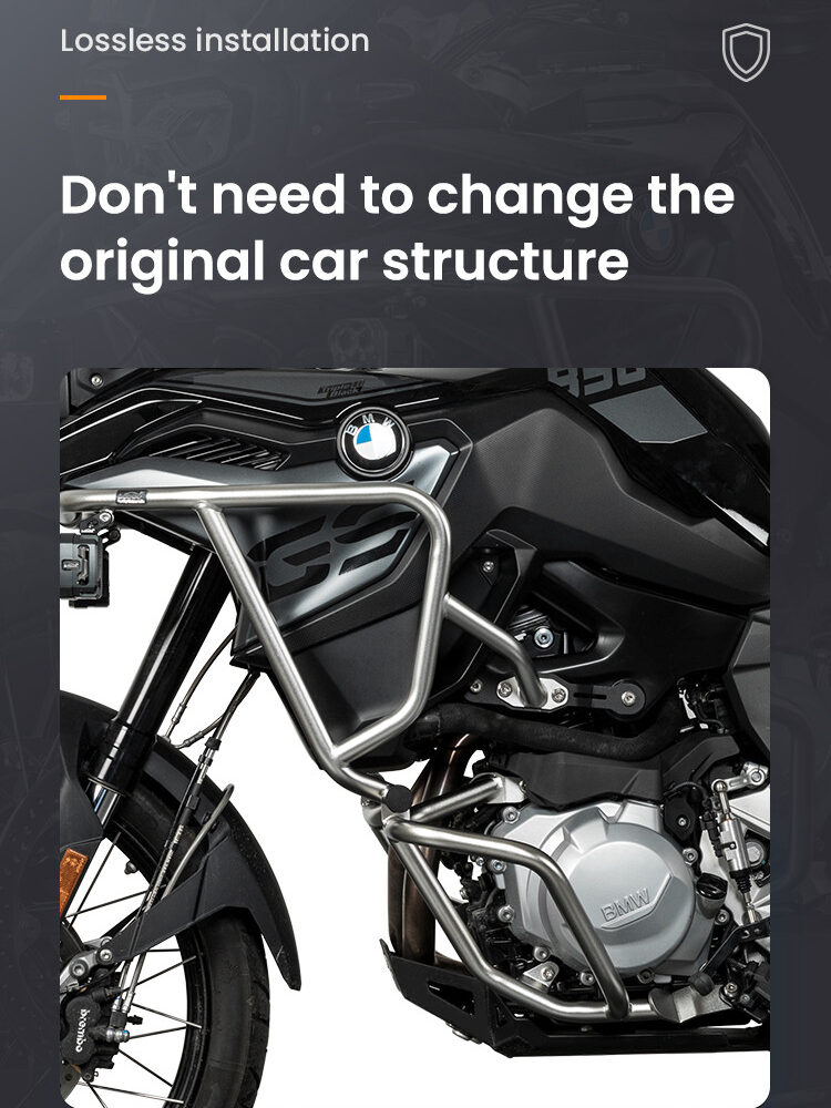 LOBOO Gmole do motocykla BMW F800GS (2023-) czarne