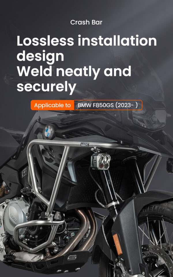 LOBOO Gmole do motocykla BMW F850GS (2023-) srebrne