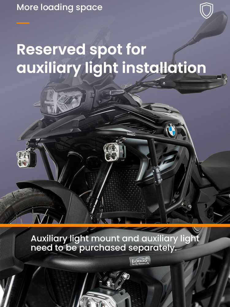 LOBOO Gmole do motocykla BMW F850GS (2023-) srebrne