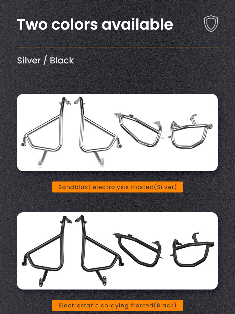 LOBOO Gmole do motocykla BMW F850GS (2023-) srebrne