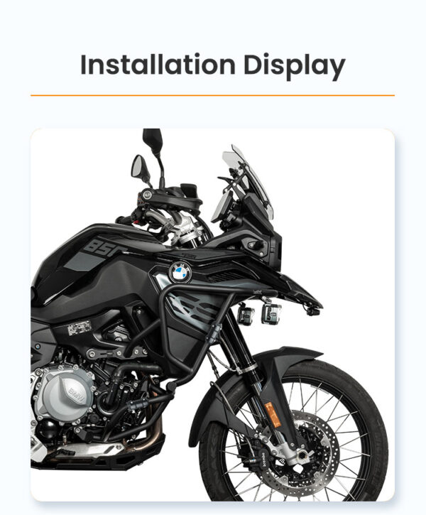 LOBOO Gmole do motocykla BMW F850GS (2023-) srebrne