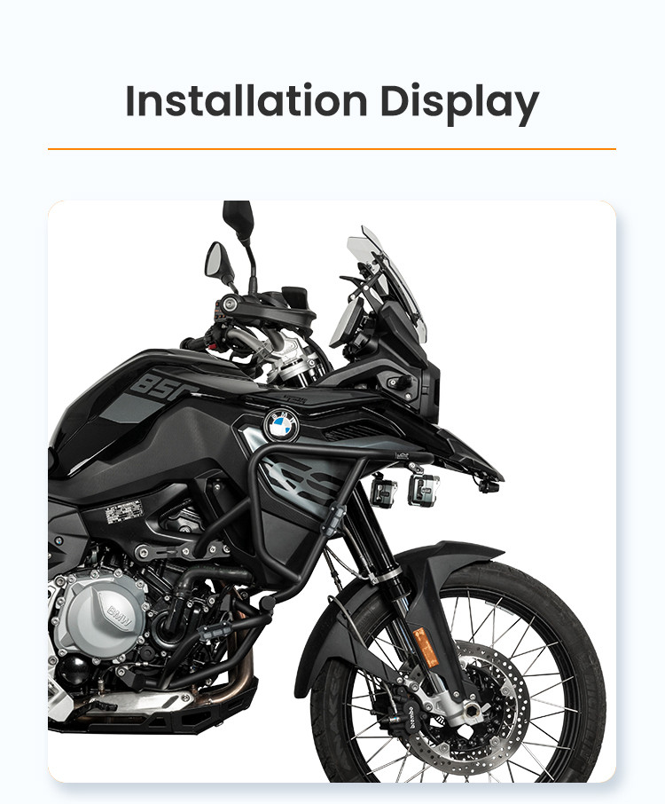 LOBOO Gmole do motocykla BMW F850GS (2023-) srebrne