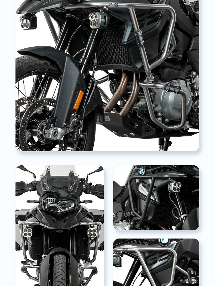 LOBOO Gmole do motocykla BMW F850GS (2023-) srebrne