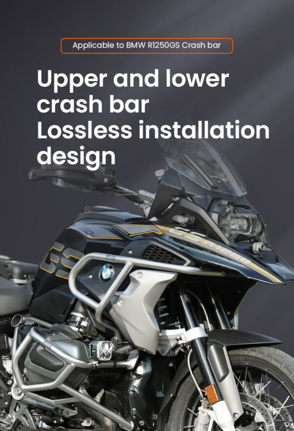 LOBOO Gmole do motocykla BMW R1250GS Srebrne