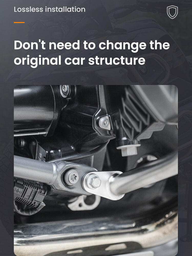 LOBOO Gmole do motocykla BMW R1250GS Srebrne