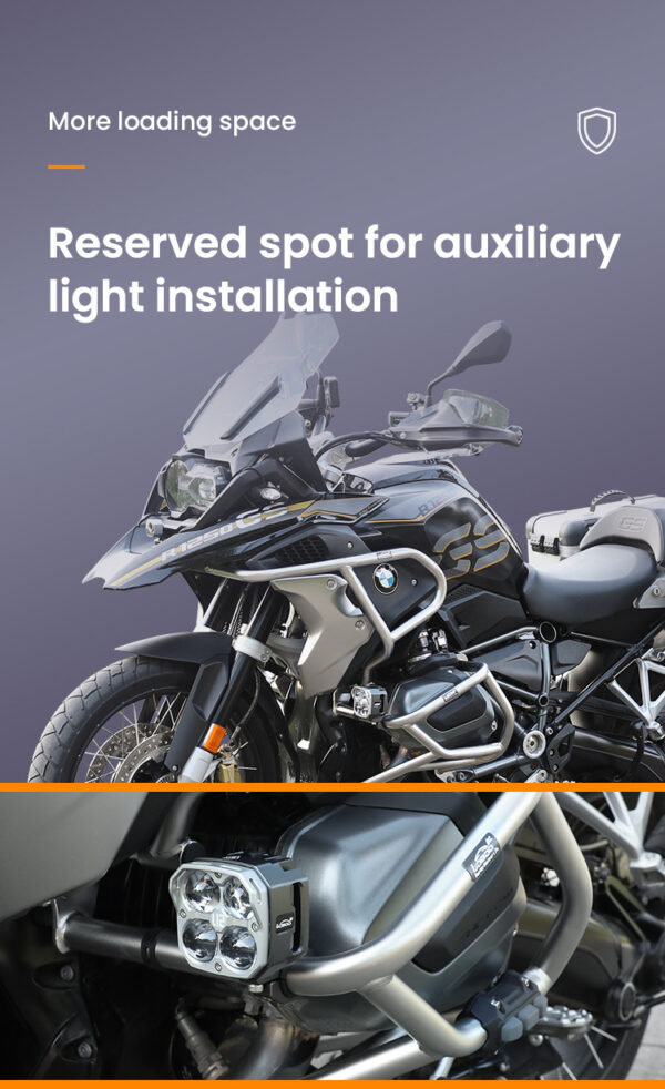 LOBOO Gmole do motocykla BMW R1250GS Srebrne