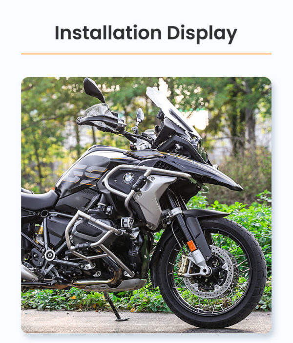 LOBOO Gmole do motocykla BMW R1250GS Srebrne