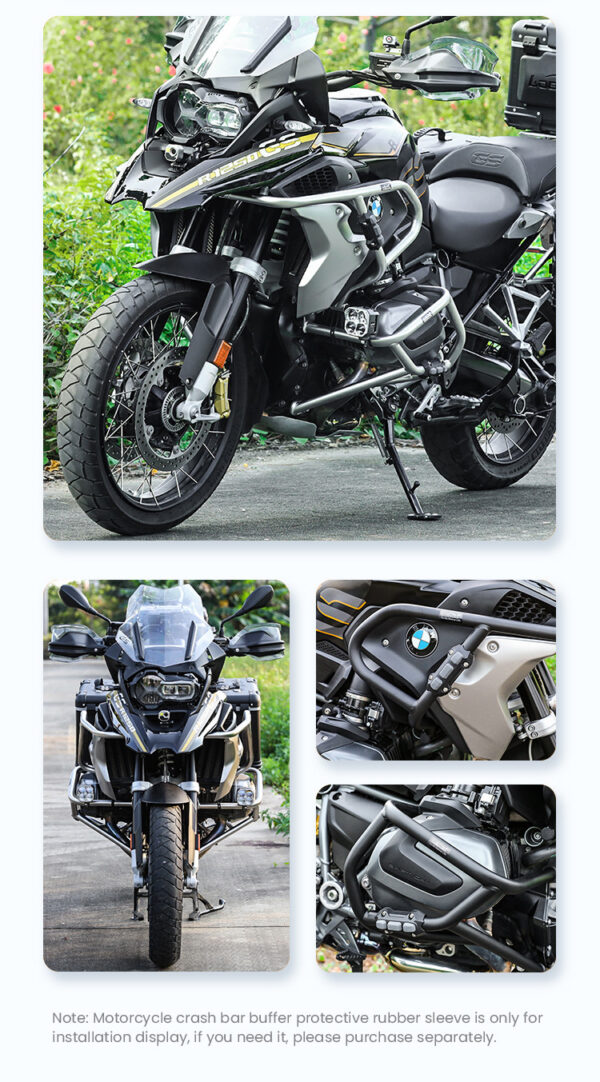 LOBOO Gmole do motocykla BMW R1250GS Srebrne