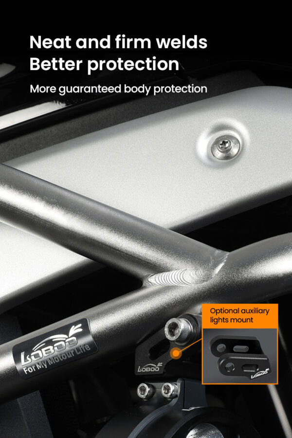 LOBOO Gmole górne i dolne do BMW R1300GS (2023-) srebrne