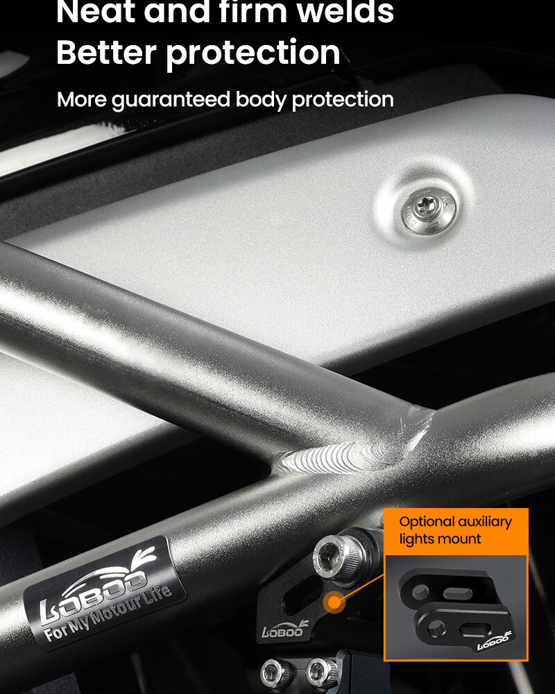 LOBOO Gmole górne i dolne do BMW R1300GS (2023-) srebrne