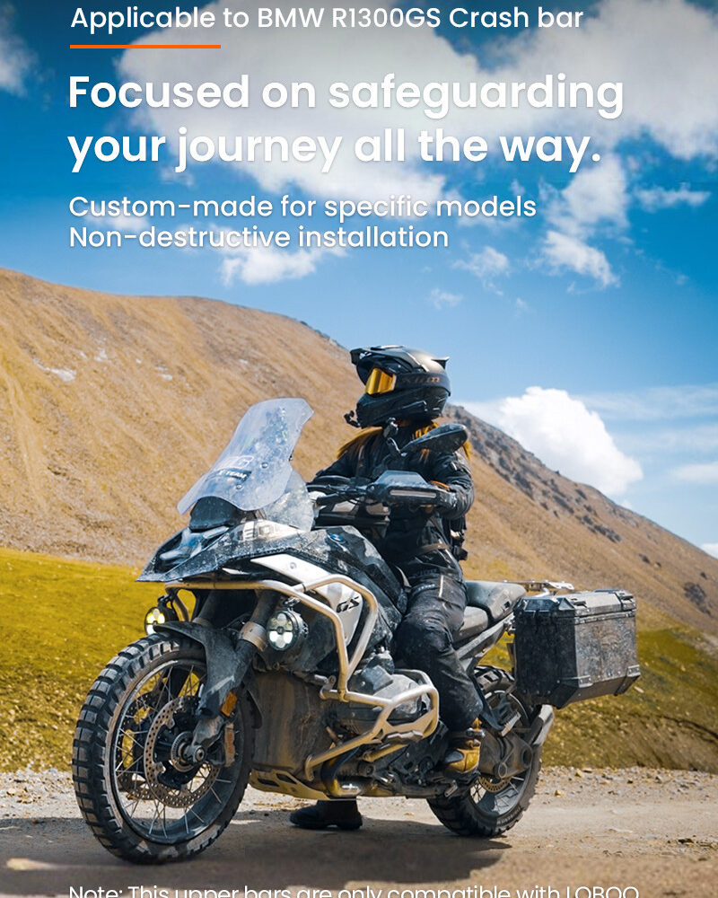 LOBOO Gmole górne i dolne do BMW R1300GS (2023-) srebrne