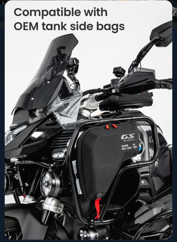 LOBOO Gmole górne do BMW R1300GS ADVENTURE (2024-) czarne