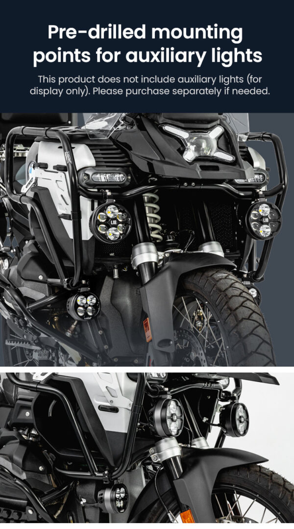 LOBOO Gmole górne do BMW R1300GS ADVENTURE (2024-) czarne