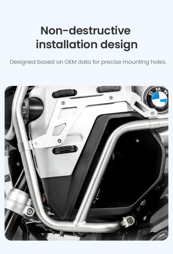 LOBOO Gmole górne do BMW R1300GS ADVENTURE (2024-) czarne