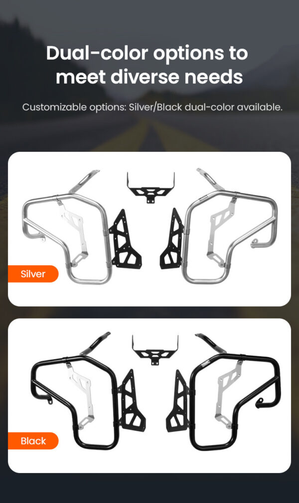 LOBOO Gmole górne do BMW R1300GS ADVENTURE (2024-) czarne