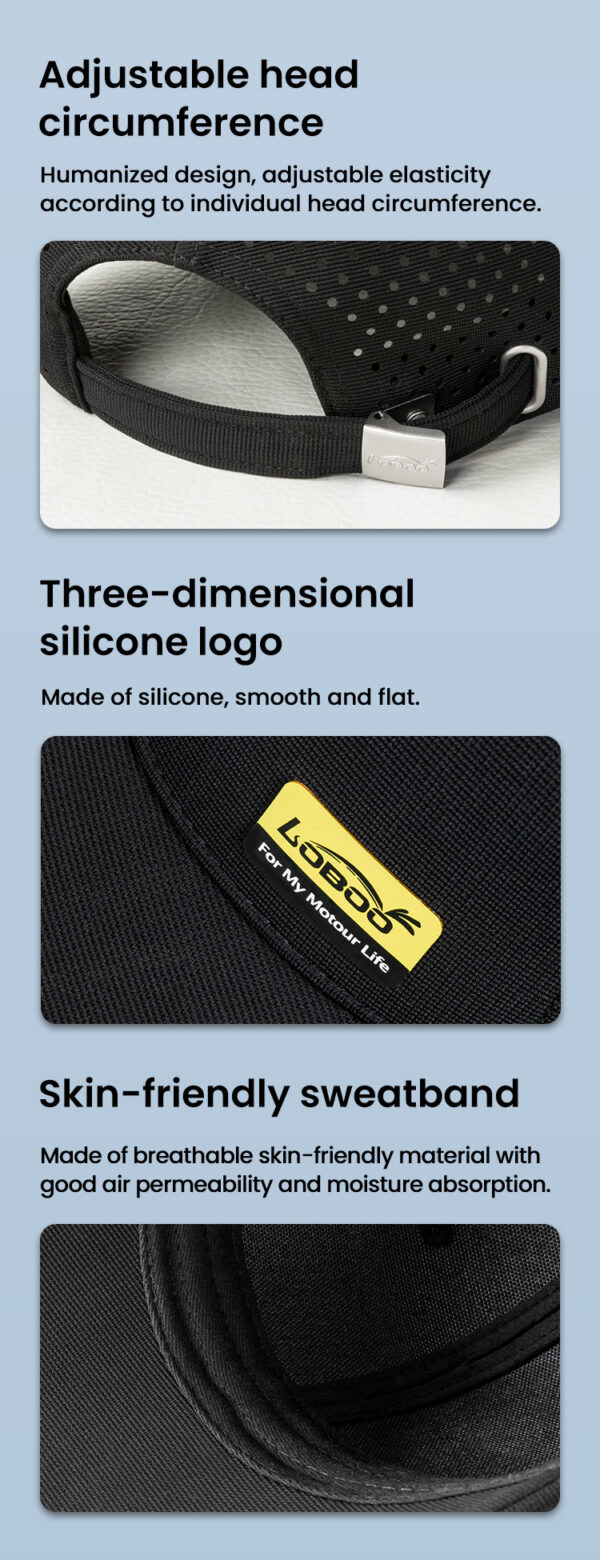 LOBOO Czapka z daszkiem rozm. 56-60cm