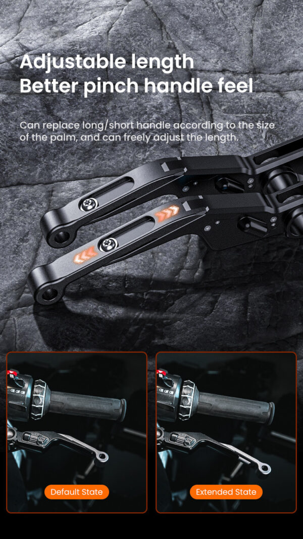 LOBOO Dźwignia sprzęgła BMW ze zintegrowanym przełącznikiem świateł