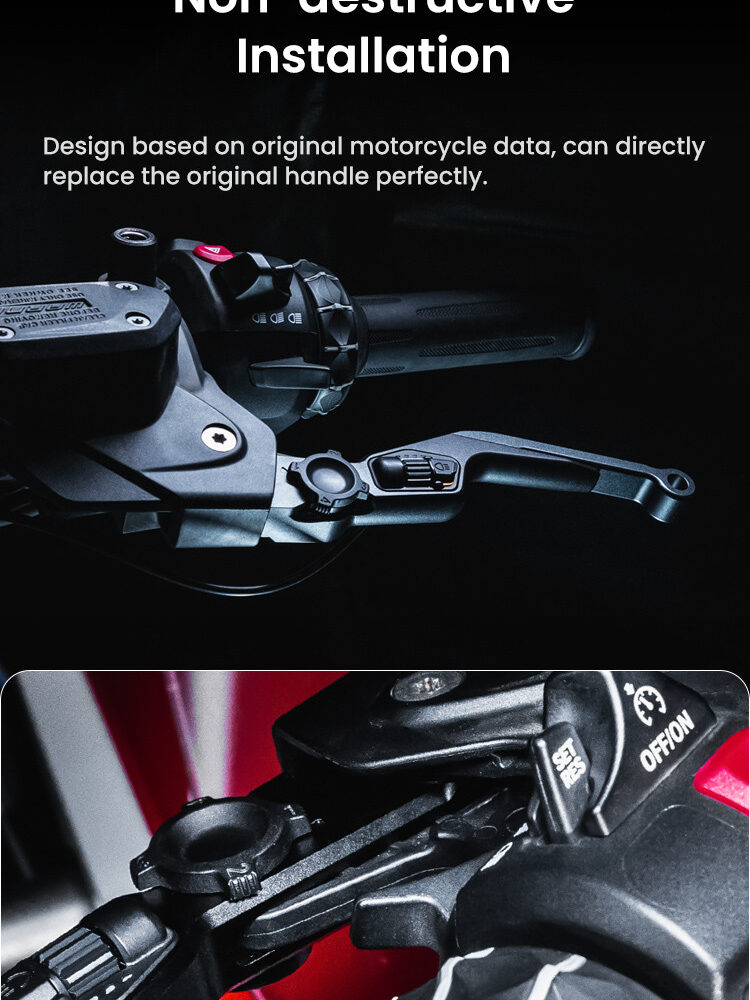 LOBOO Dźwignia sprzęgła BMW ze zintegrowanym przełącznikiem świateł