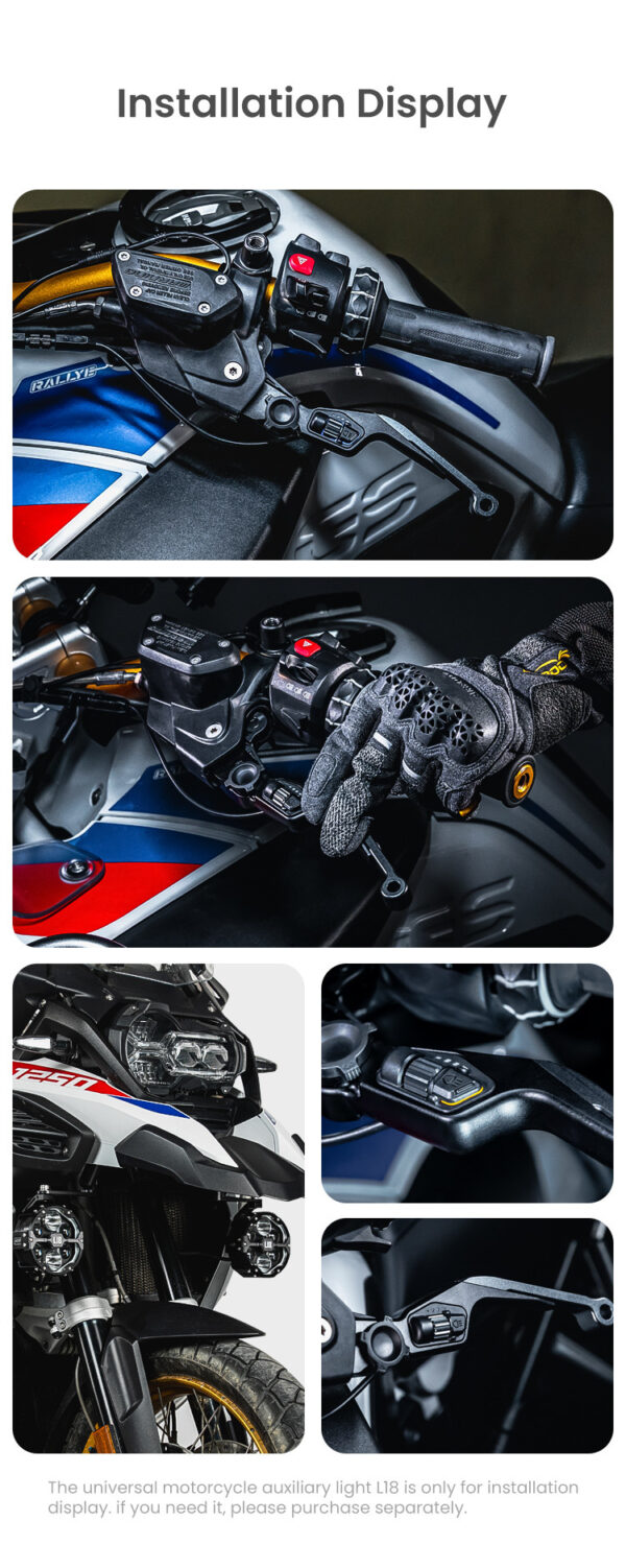 LOBOO Dźwignia sprzęgła BMW ze zintegrowanym przełącznikiem świateł