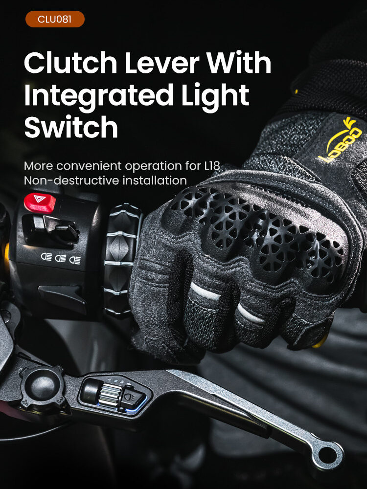 LOBOO Dźwignia sprzęgła BMW ze zintegrowanym przełącznikiem świateł
