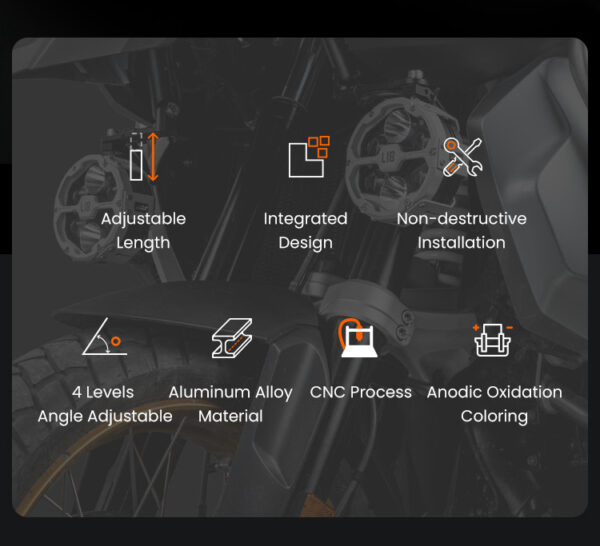 LOBOO Dźwignia sprzęgła BMW ze zintegrowanym przełącznikiem świateł