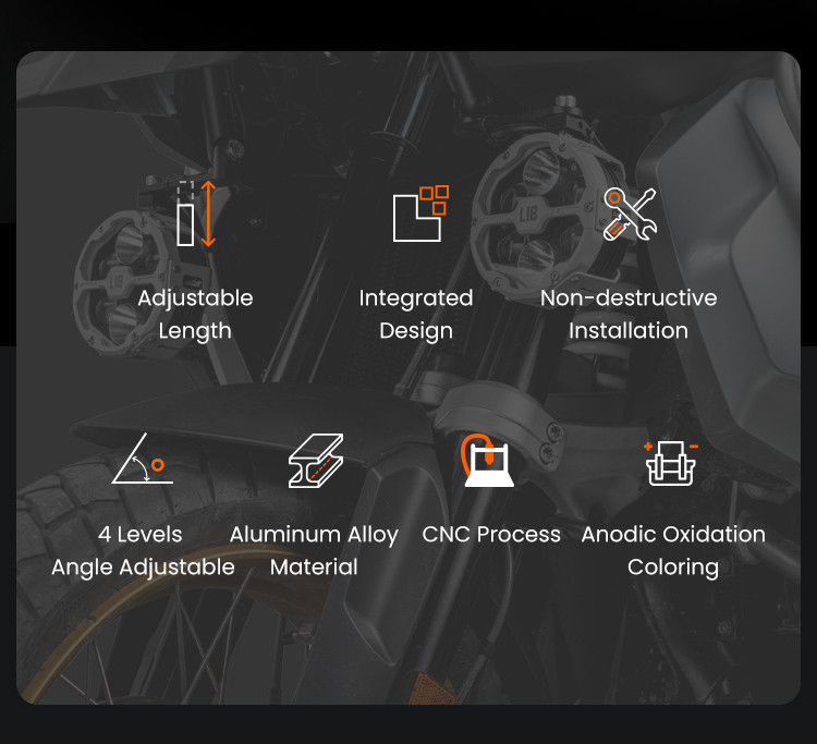 LOBOO Dźwignia sprzęgła BMW ze zintegrowanym przełącznikiem świateł