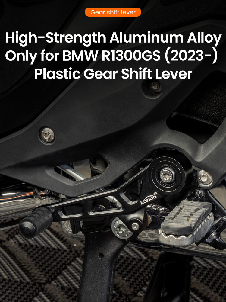 LOBOO Dźwignia zmiany biegów do BMW R1300GS (2023-), aluminiowa, CNC, czarna