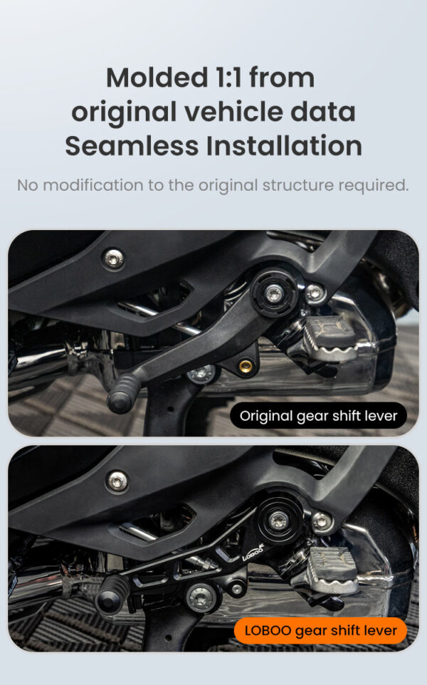 LOBOO Dźwignia zmiany biegów do BMW R1300GS (2023-), aluminiowa, CNC, czarna