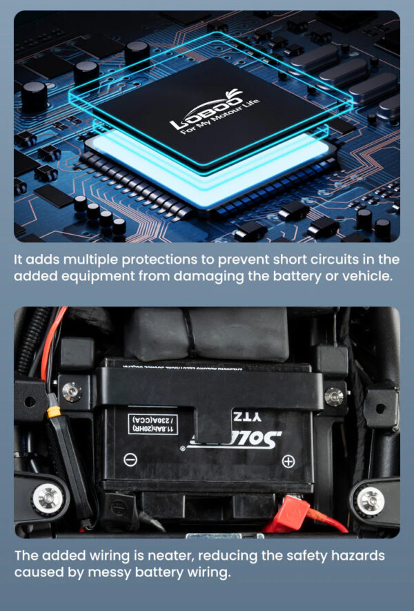 LOBOO Electronic Manager, inteligentny rozdzielacz zasilania, moc wyjsciowa 360W (na 1 urządzenie), wodoodporny, ochrona przed p