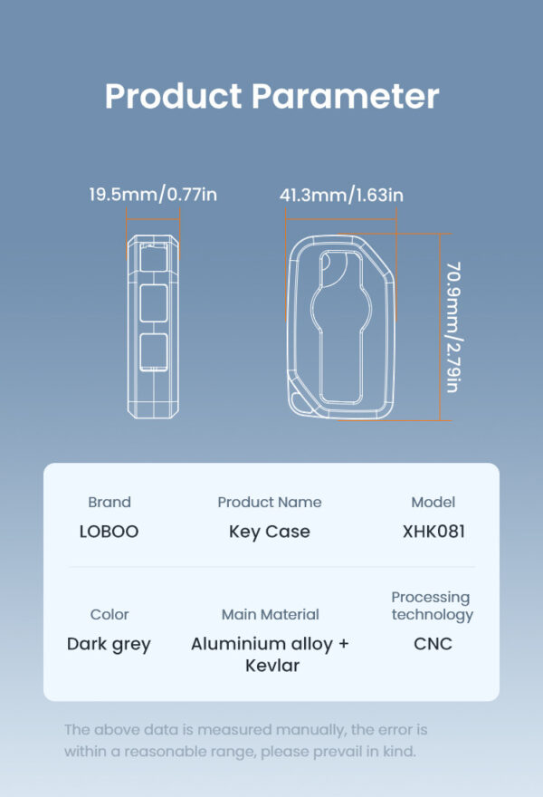 LOBOO Etui aluminiowe na klucz BMW