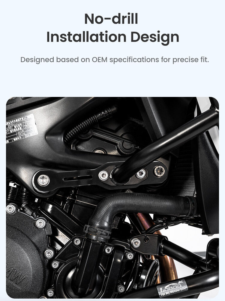 LOBOO Gmole dolne do BMW F900GS (2024-) czarne