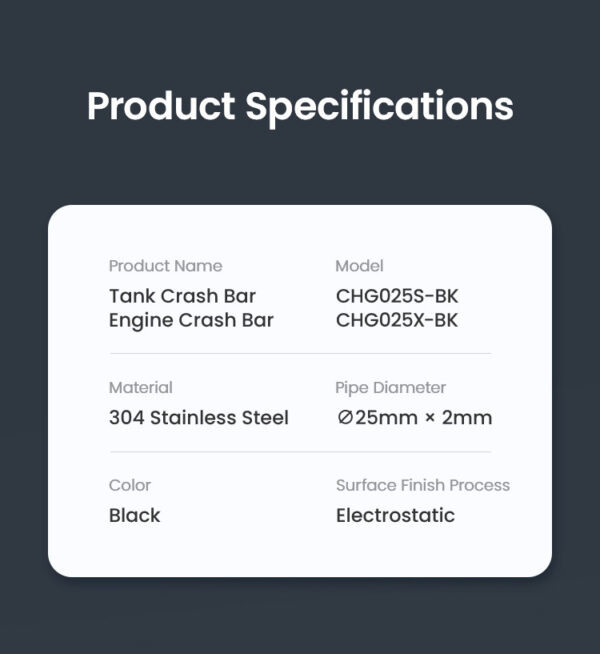 LOBOO Gmole dolne do BMW F900GS (2024-) czarne