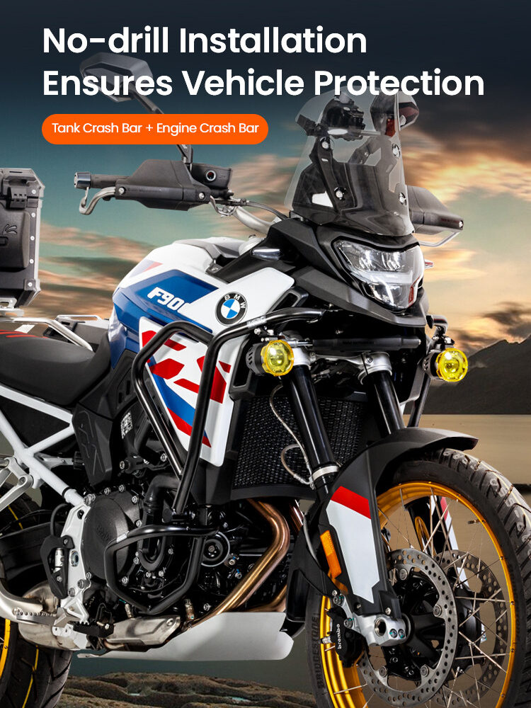 LOBOO Gmole górne do BMW F900GS (2024-) czarne