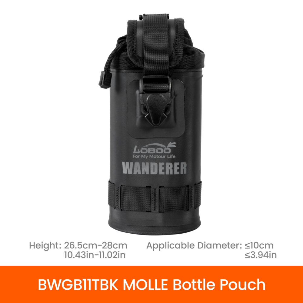 LOBOO Kieszeń na butelkę (MOLLE) do max 10cm x 28cm DURAFLEX 840D TPU + Hyplan