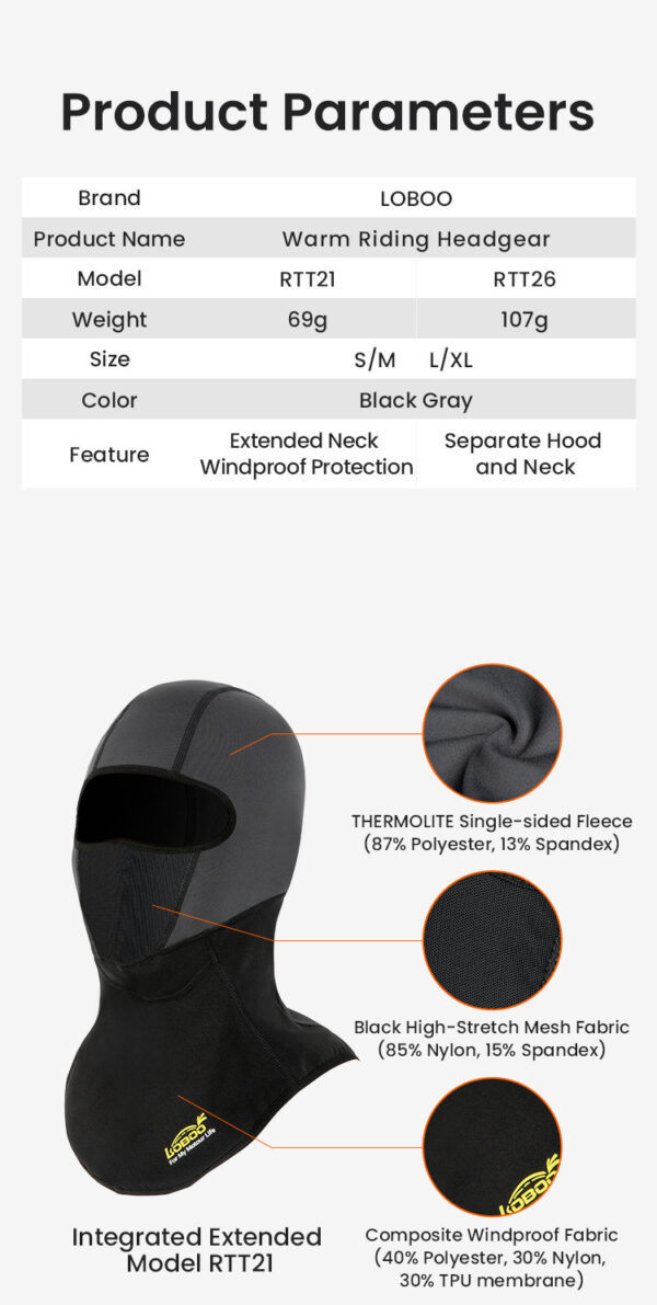 LOBOO Kominiarka długa rozm. S