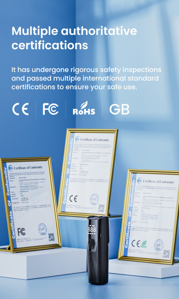 LOBOO Kompresor powietrza 35L/min, 5 trybów pracy, 2-150 PSI