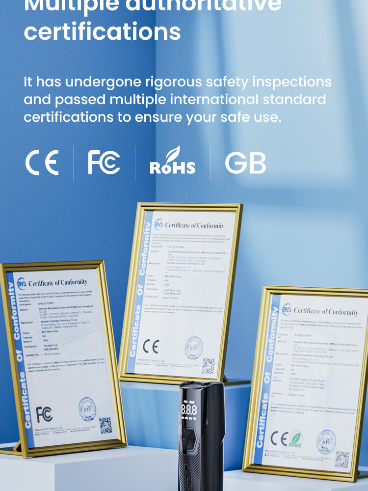 LOBOO Kompresor powietrza 35L/min, 5 trybów pracy, 2-150 PSI