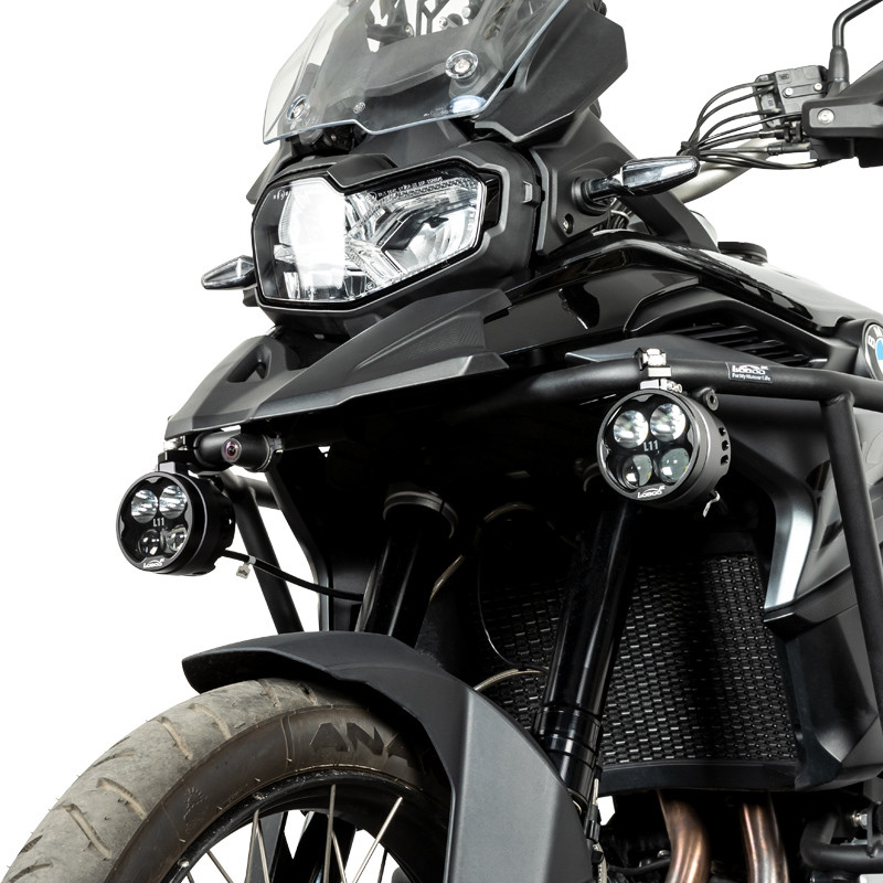 LOBOO L11 światła drogowe i mijania pomocnicze 15 000 Lumenów, 8-stopniowa skala świecenia, homologacja, czarne, zaestaw