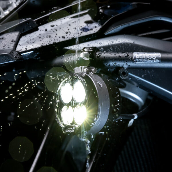 LOBOO L11 światła drogowe i mijania pomocnicze 15 000 Lumenów, 8-stopniowa skala świecenia, homologacja, czarne, zaestaw