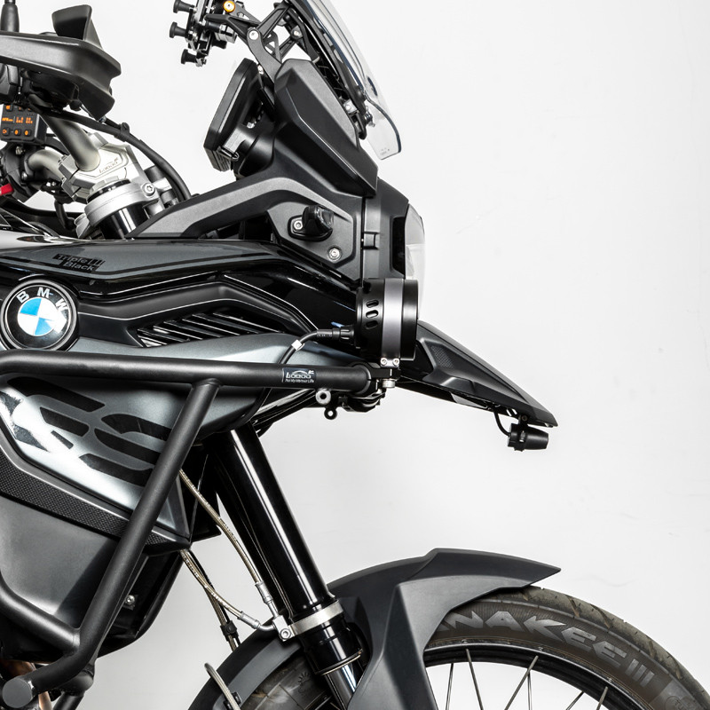 LOBOO L11 światła drogowe i mijania pomocnicze 15 000 Lumenów, 8-stopniowa skala świecenia, homologacja, czarne, zaestaw